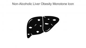 Non Alcoholic Liver Obesity Monotone Icon In Powerpoint Pptx Png And Editable Eps Format
