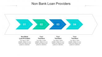 Non bank loan providers ppt powerpoint presentation pictures vector cpb