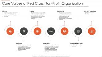 Non business entity strategic planning models core values of red cross non profit organization