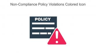 Non Compliance Policy Violations Colored Icon In Powerpoint Pptx Png And Editable Eps Format
