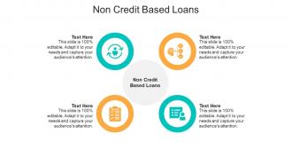 Non credit based loans ppt powerpoint presentation ideas slides cpb