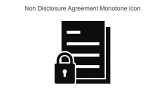 Non Disclosure Agreement Monotone Icon In Powerpoint Pptx Png And Editable Eps Format