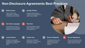 Non Disclosure Agreements Best Practices Trade Secrets PPT Sample ACP