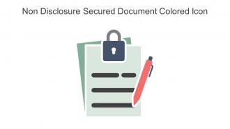 Non Disclosure Secured Document Colored Icon In Powerpoint Pptx Png And Editable Eps Format
