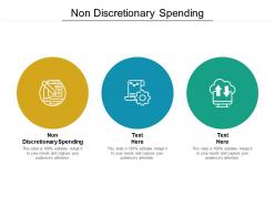 Non discretionary spending ppt powerpoint presentation layouts layout ideas cpb
