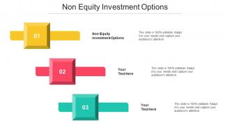 Non Equity Investment Options Ppt Powerpoint Presentation Layouts Designs Download Cpb