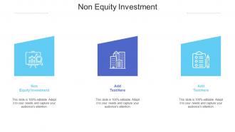 Non Equity Investment Ppt Powerpoint Presentation Gallery Inspiration Cpb
