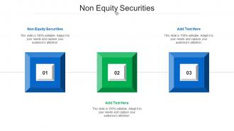 Non Equity Securities Ppt Powerpoint Presentation Graphics Cpb