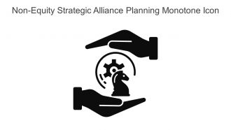 Non Equity Strategic Alliance Planning Monotone Icon In Powerpoint Pptx Png And Editable Eps Format
