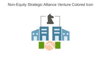 Non Equity Strategic Alliance Venture Colored Icon In Powerpoint Pptx Png And Editable Eps Format