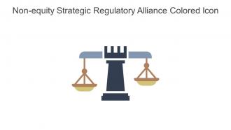 Non Equity Strategic Regulatory Alliance Colored Icon In Powerpoint Pptx Png And Editable Eps Format