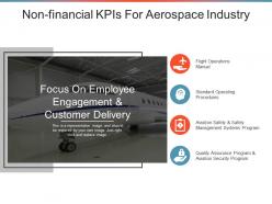 Non financial kpis for aerospace industry powerpoint templates