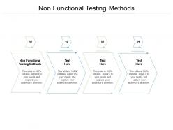 Non functional testing methods ppt powerpoint presentation professional example file cpb