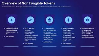 Non Fungible Tokens It Overview Of Non Fungible Tokens