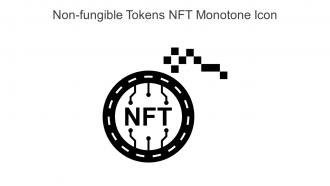 Non Fungible Tokens NFT Monotone Icon In Powerpoint Pptx Png And Editable Eps Format