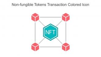 Non Fungible Tokens Transaction Colored Icon In Powerpoint Pptx Png And Editable Eps Format