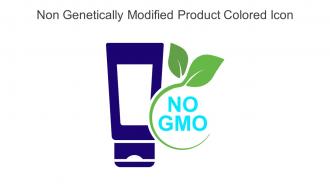 Non Genetically Modified Product Colored Icon In Powerpoint Pptx Png And Editable Eps Format