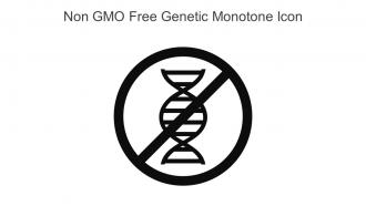 Non GMO Free Genetic Monotone Icon In Powerpoint Pptx Png And Editable Eps Format