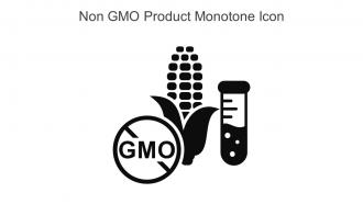 Non GMO Product Monotone Icon In Powerpoint Pptx Png And Editable Eps Format
