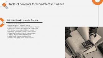 Non Interest Finance Fin CD V Informative Image