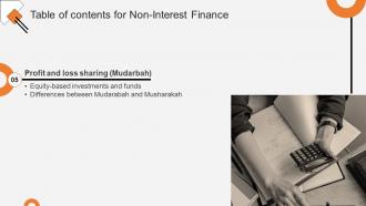 Non Interest Finance Fin CD V Customizable Good