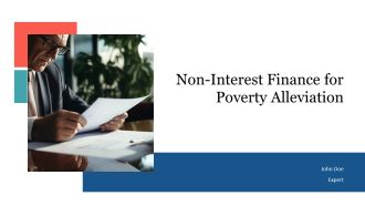 Non Interest Finance For Poverty Alleviation PPT Graphics AT