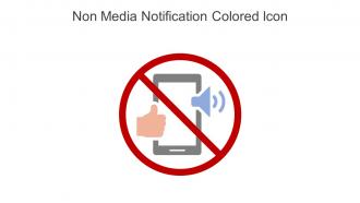 Non Media Notification Colored Icon In Powerpoint Pptx Png And Editable Eps Format
