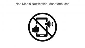Non Media Notification Monotone Icon In Powerpoint Pptx Png And Editable Eps Format