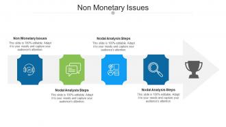 Non monetary issues ppt powerpoint presentation outline example topics cpb