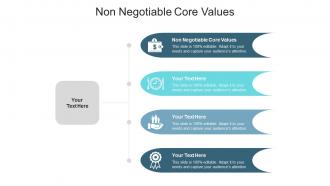 Non negotiable core values ppt powerpoint presentation icon clipart cpb