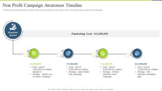 Non Profit Campaign Awareness Timeline
