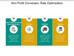 Non profit conversion rate optimization ppt powerpoint presentation summary cpb