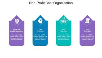 Non Profit Cost Organization Ppt Powerpoint Presentation Layouts Demonstration Cpb