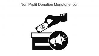 Non Profit Donation Monotone Icon In Powerpoint Pptx Png And Editable Eps Format