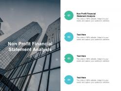 Non profit financial statement analysis ppt powerpoint presentation styles cpb