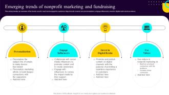 Non Profit Fundraising Marketing Plan Emerging Trends Of Nonprofit Marketing And Fundraising