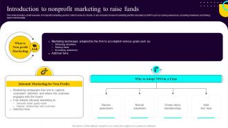 Non Profit Fundraising Marketing Plan Introduction To Nonprofit Marketing To Raise Funds