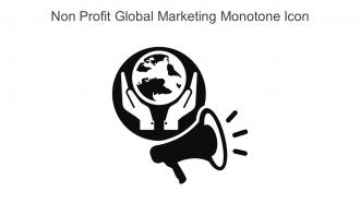 Non Profit Global Marketing Monotone Icon In Powerpoint Pptx Png And Editable Eps Format