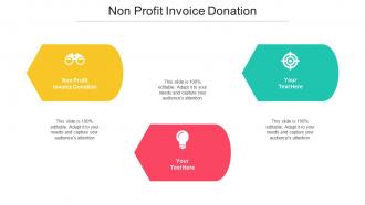 Non Profit Invoice Donation Ppt Powerpoint Presentation Background Designs Cpb