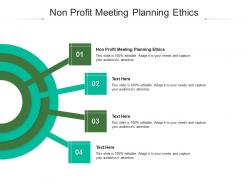 Non profit meeting planning ethics ppt powerpoint presentation infographic template clipart images cpb