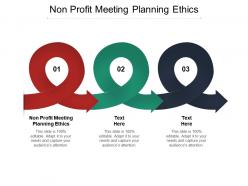 Non profit meeting planning ethics ppt powerpoint presentation outline graphics tutorials cpb