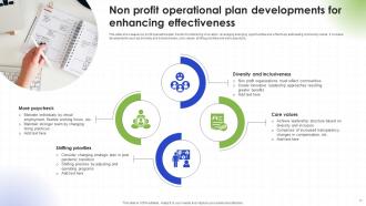 Non Profit Operational Plan Powerpoint Ppt Template Bundles Image Customizable