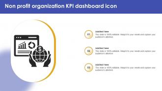 Non Profit Organization KPI Dashboard Icon