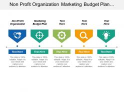 Non profit organization marketing budget plan performance marketing cpb