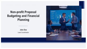Non Profit Proposal Budgeting And Financial Planning PPT Mockup AT