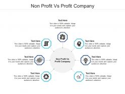 Non profit vs profit company ppt powerpoint presentation slides skills cpb