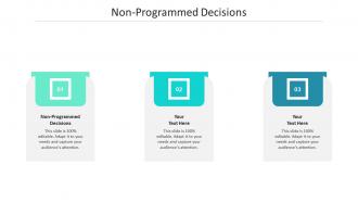 Non programmed decisions cpbppt powerpoint presentation infographic template background image cpb