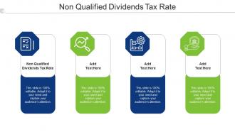 Non Qualified Dividends Tax Rate Ppt Powerpoint Presentation Summary Vector Cpb