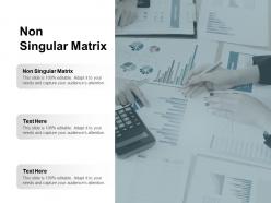 Non singular matrix ppt powerpoint presentation show