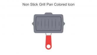 Non Stick Grill Pan Colored Icon In Powerpoint Pptx Png And Editable Eps Format